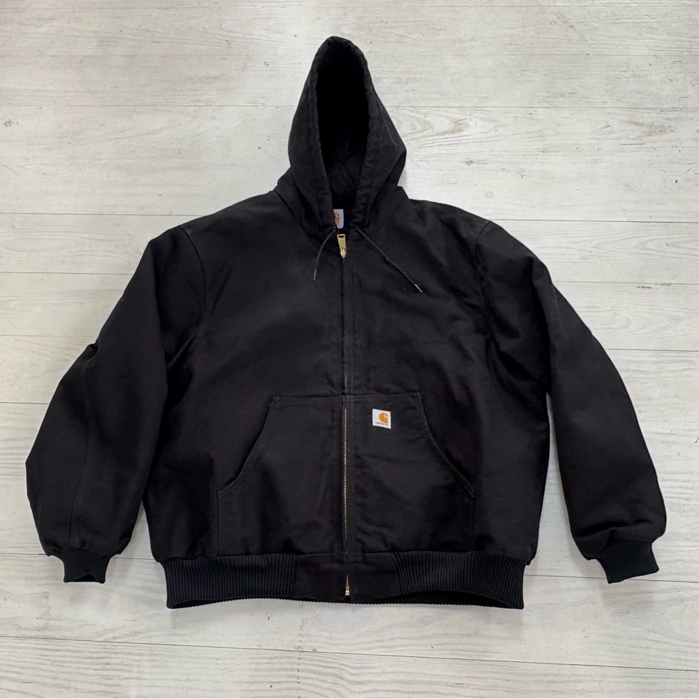 Carhartt Men’s Size 2XL Quilted Flannel Duck Active Canvas Loose Fit Jacket